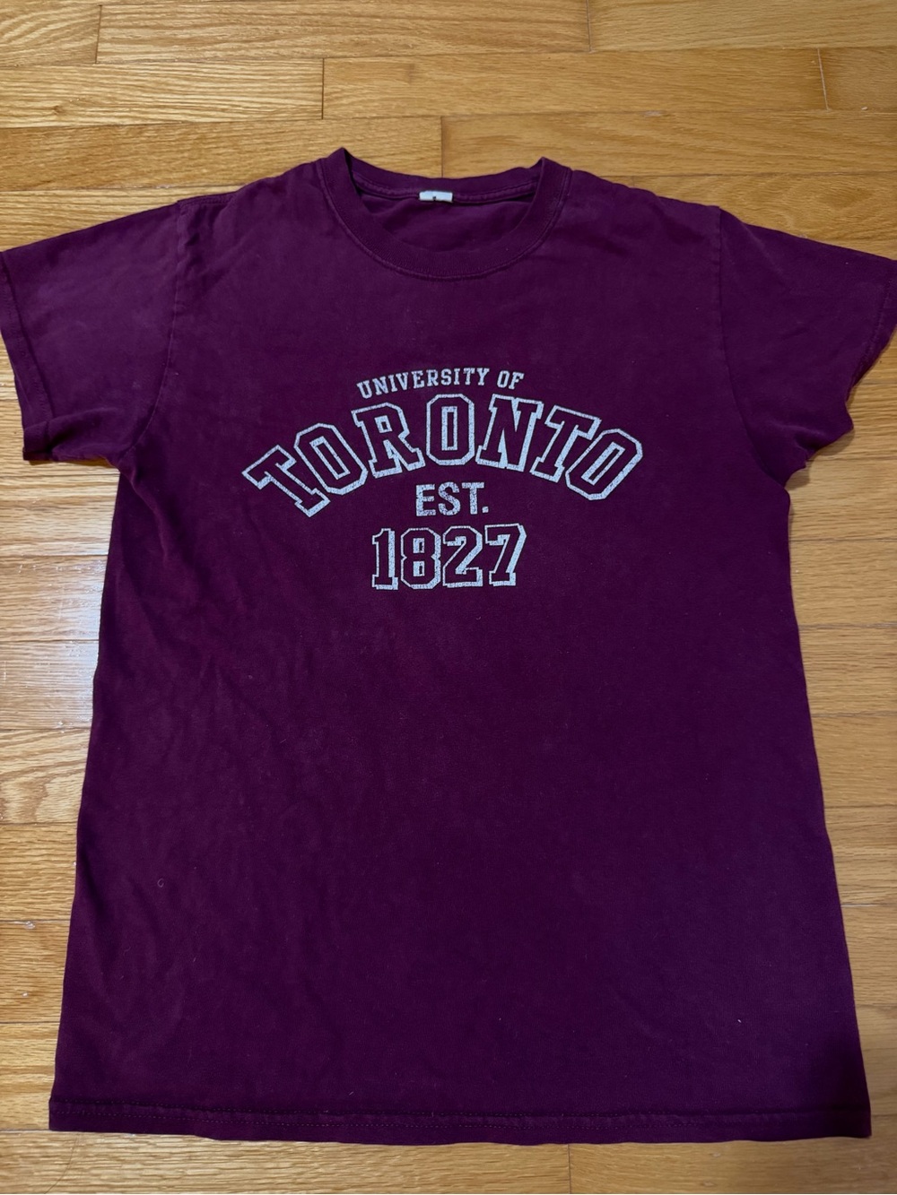 Vintage Unisex University of Toronto Maroon Tee